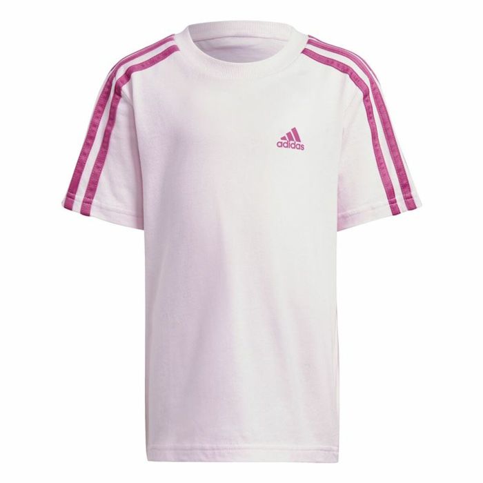 Conjunto Deportivo para Niños Adidas 3 Stripes Rosa 6