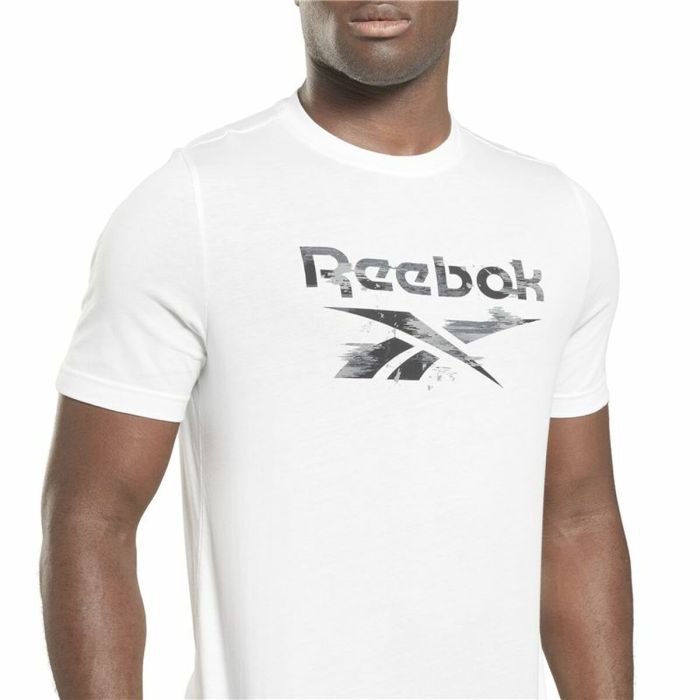 Camiseta de Manga Corta Hombre Reebok Indentity Modern Camo Blanco Camuflaje 2