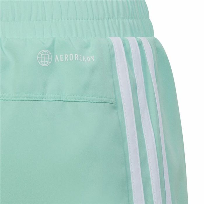 Pantalones Cortos Deportivos para Niños Adidas Essentials 3 Stripes Aguamarina 2