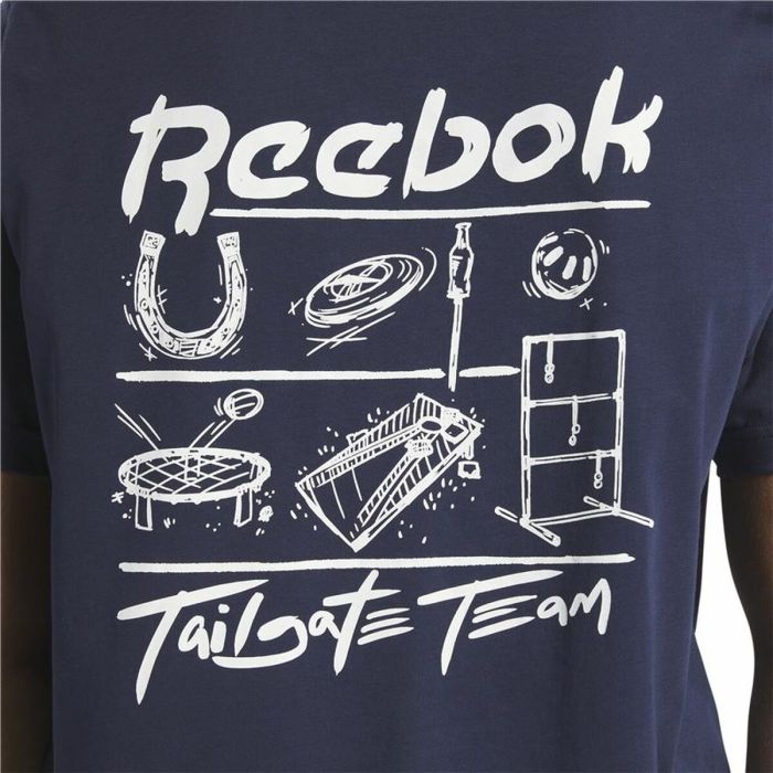 Camiseta de Manga Corta Hombre Reebok GS Tailgate Team Azul oscuro 1