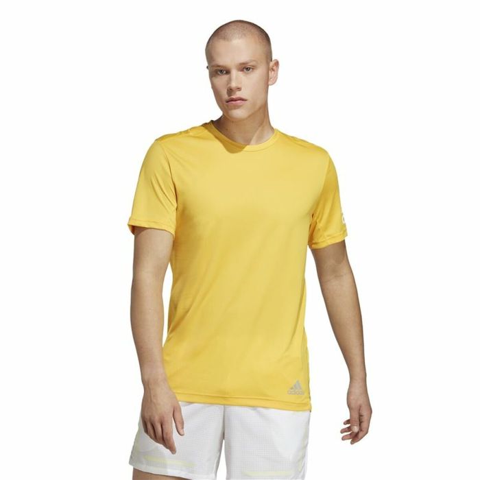 Camiseta de Manga Corta Hombre Adidas Run It Amarillo 6