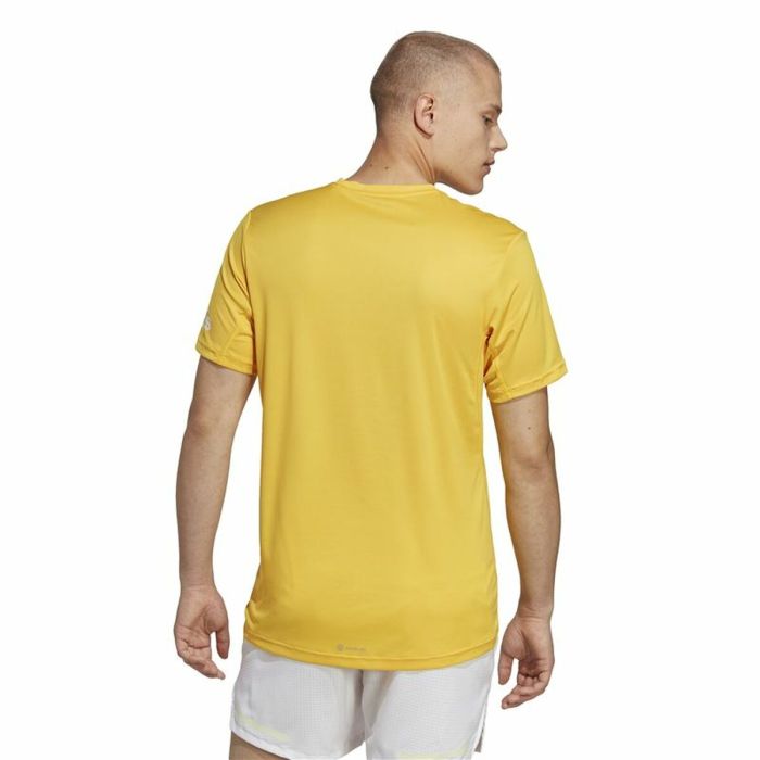 Camiseta de Manga Corta Hombre Adidas Run It Amarillo 4