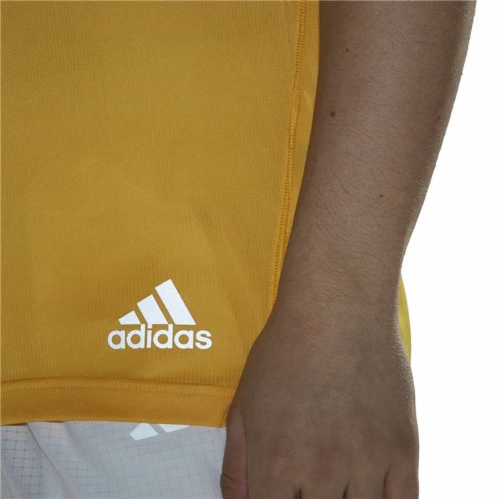 Camiseta de Manga Corta Hombre Adidas Run It Amarillo 2
