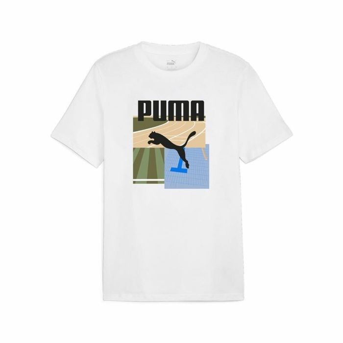 Camiseta de Manga Corta Hombre Puma GRAPHICS Summer Blanco