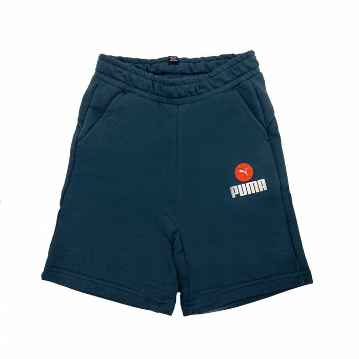 Pantalones Cortos Infantiles Puma Blank Azul oscuro