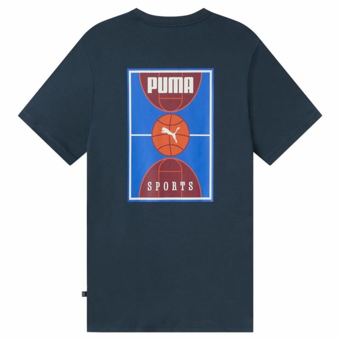 Camiseta de Manga Corta Hombre Puma Bppo-000745 Azul oscuro 1