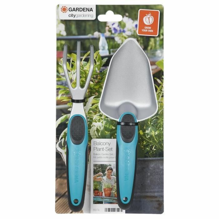 Kit de herramientas de jardinería Gardena G8974-20 Balcón 2 Piezas Aluminio 1
