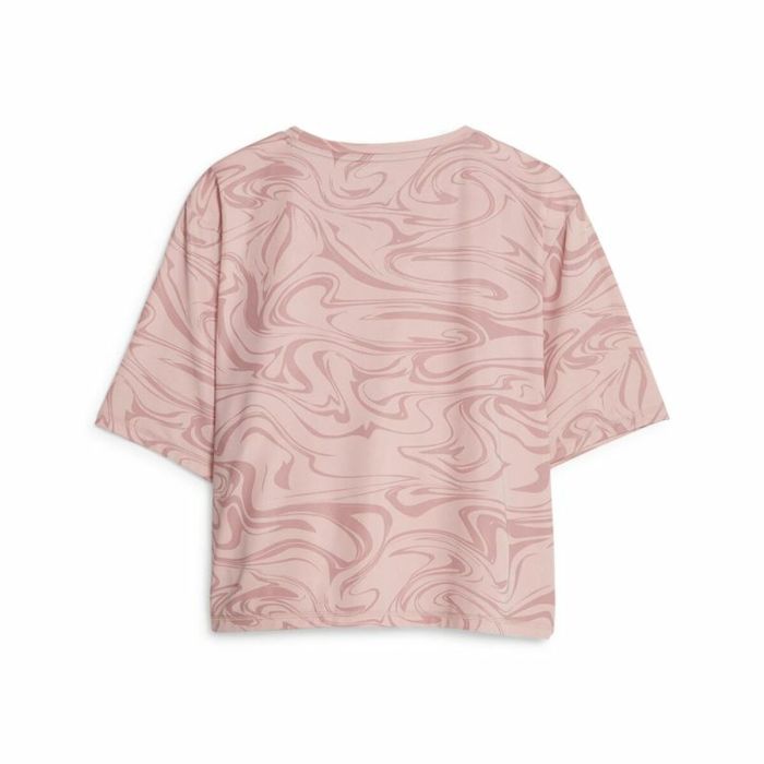 Camiseta Deportiva de Manga Corta Puma Train Favorite Aop Rosa 1