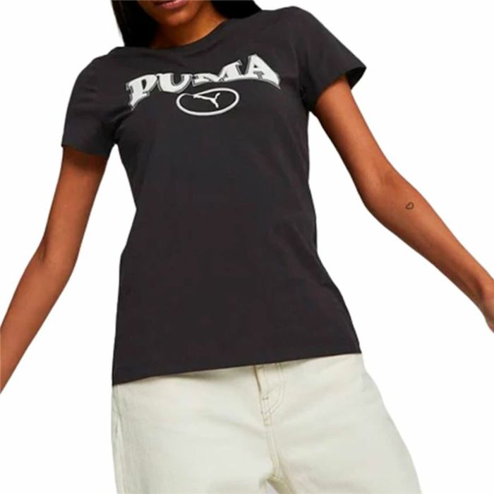 Camiseta de Manga Corta Mujer Puma Squad Graphicc Negro 2