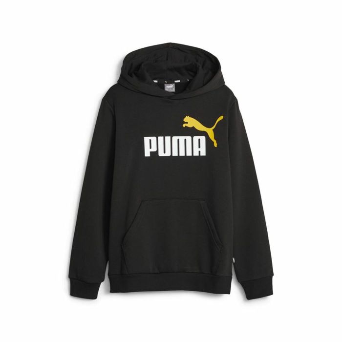 Sudadera Infantil Puma Ess+ 2 Col Big Logo Negro