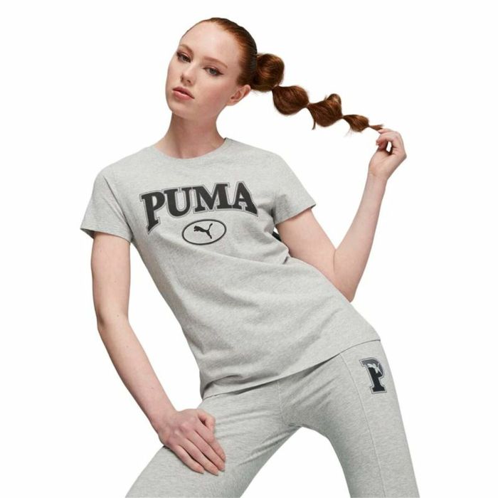 Camiseta de Manga Corta Puma Squad Graphicc Tlight Gris claro (XS) 3