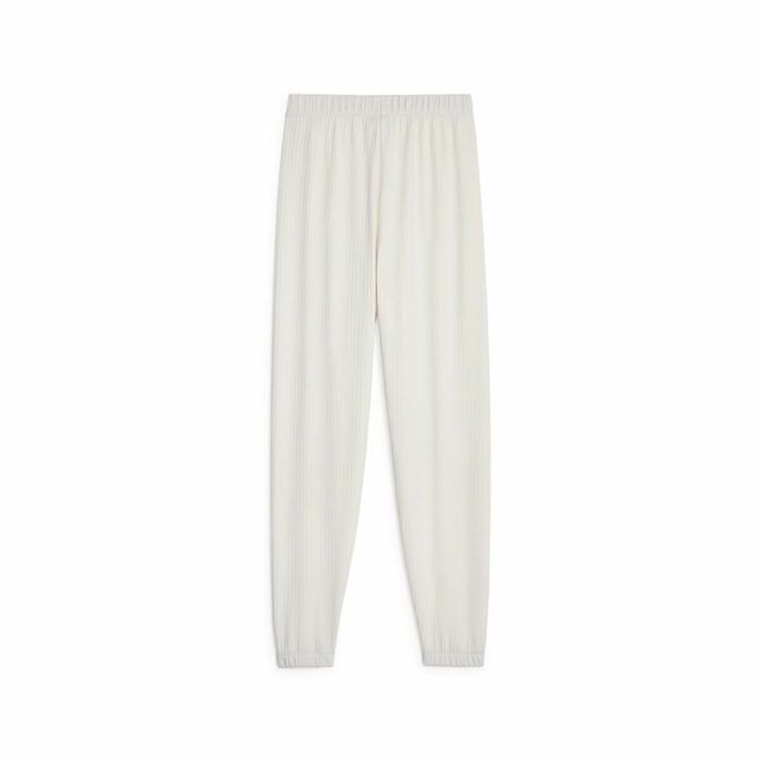 Pantalón Largo Deportivo Puma Studio Unwind Blanco Mujer 1