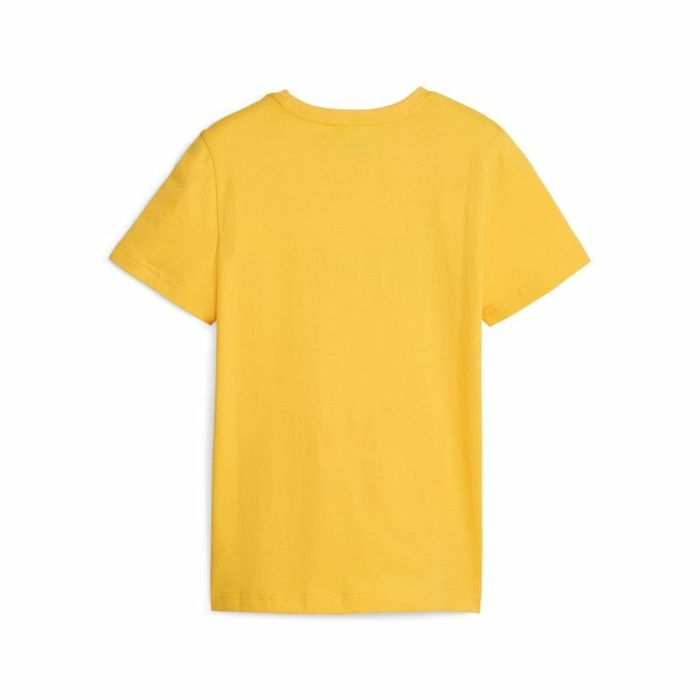 Camiseta de Manga Corta Infantil Puma Ess+ 2 Col Logo Amarillo 1