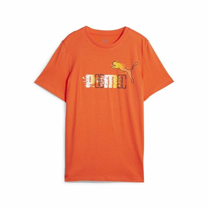 Camiseta de Manga Corta Infantil Puma Ess+ Futureverse Naranja 11-12 Años