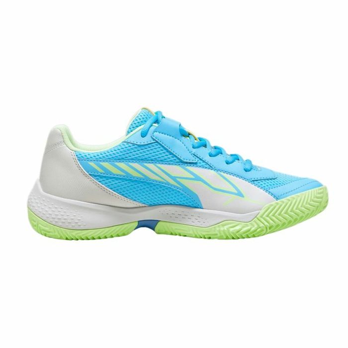 Zapatillas de Padel para Adultos Puma NOVA Court Luminous Azul Blanco 3