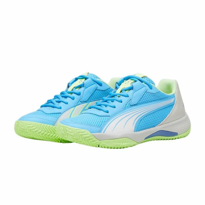 Zapatillas de Padel para Adultos Puma NOVA Court Luminous Azul Blanco 1