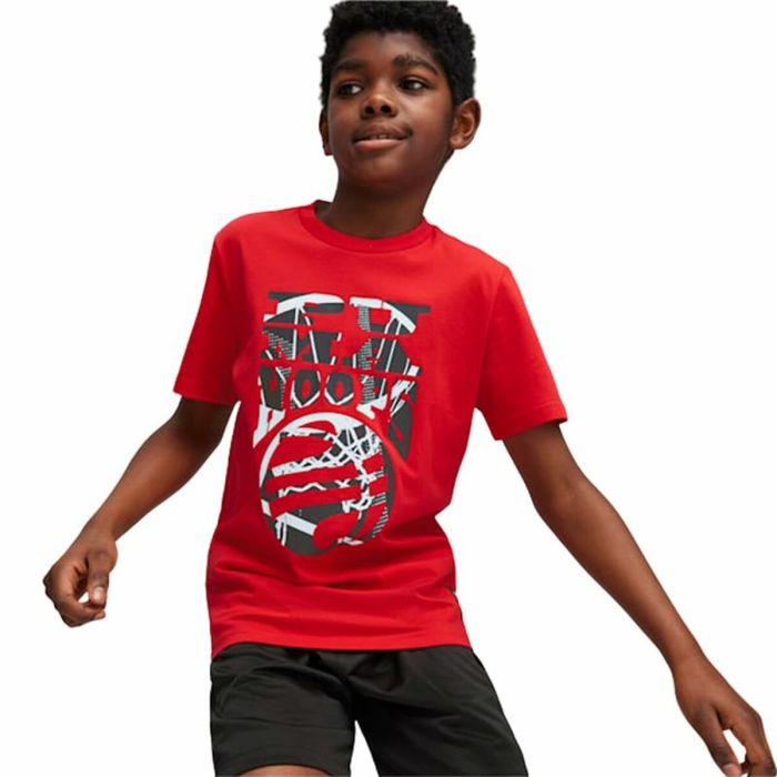 Camiseta de Manga Corta Infantil Puma Basketball 2