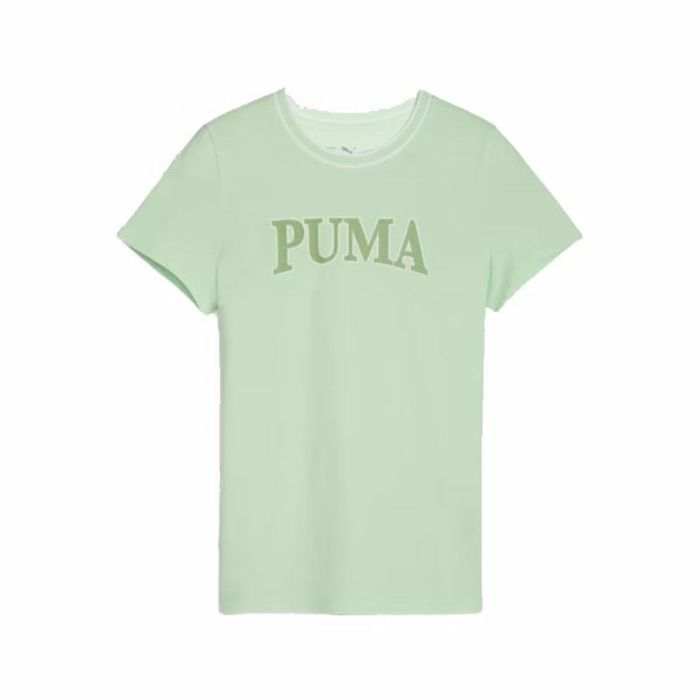 Camiseta de Manga Corta Infantil Puma Squad Verde limón