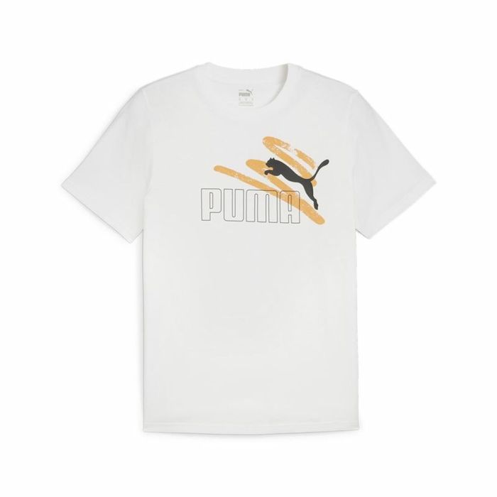 Camiseta de Manga Corta Hombre Puma Essentials+ AB Blanco