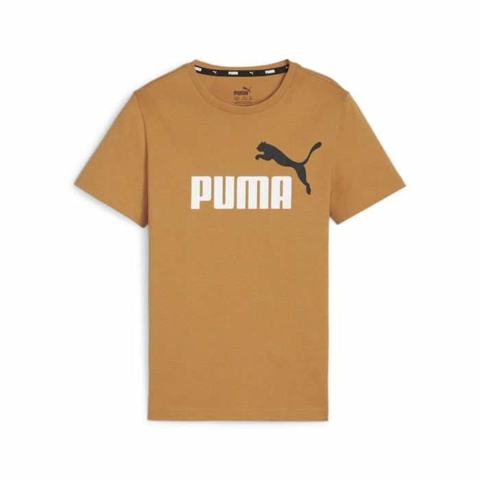 Camiseta de Manga Corta Infantil Puma Essentials+ Dorado