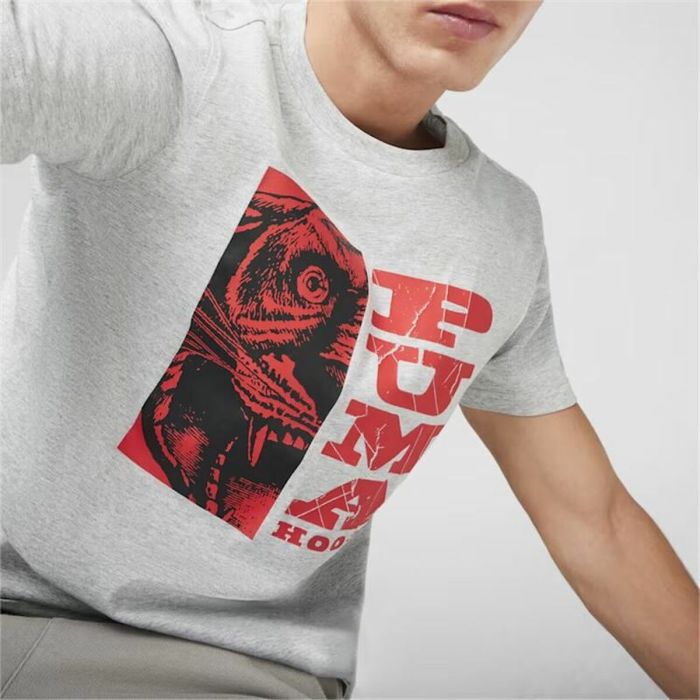 Camiseta de Manga Corta Hombre Puma The Hooper 3 Gris claro 2