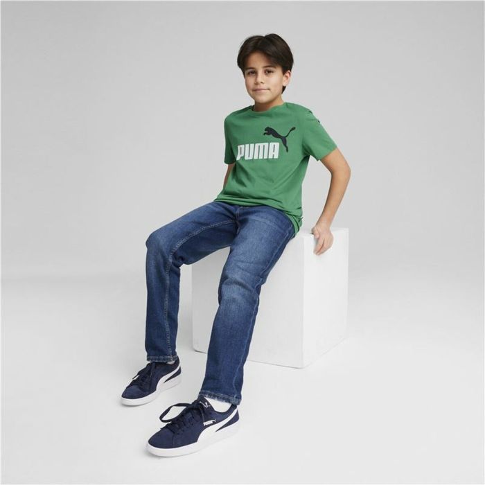 Camiseta de Manga Corta Infantil Puma Essentials+ Oliva 1