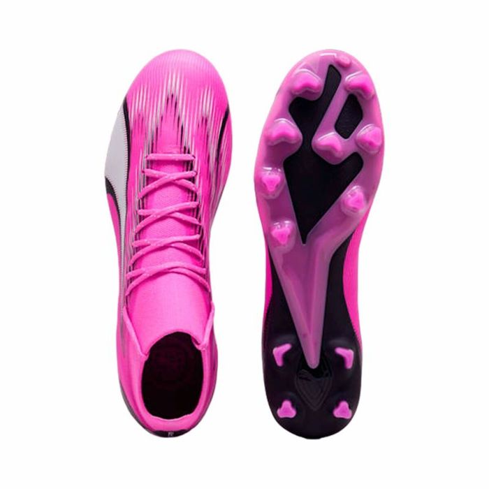 Botas de Fútbol para Adultos Puma Ultra Pro FG/AG Blanco Rosa 2