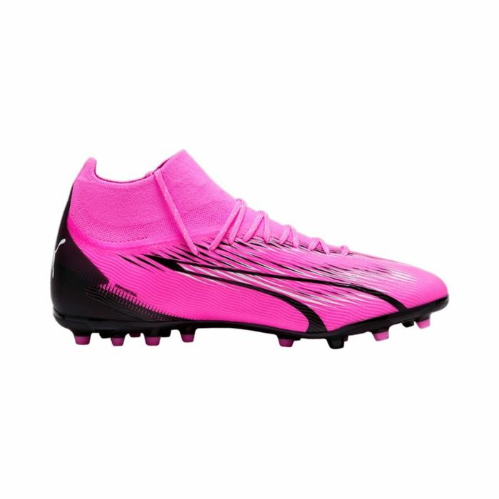 Botas de Fútbol Multitaco para Adultos Puma Ultra Pro MG Blanco Rosa oscuro 3