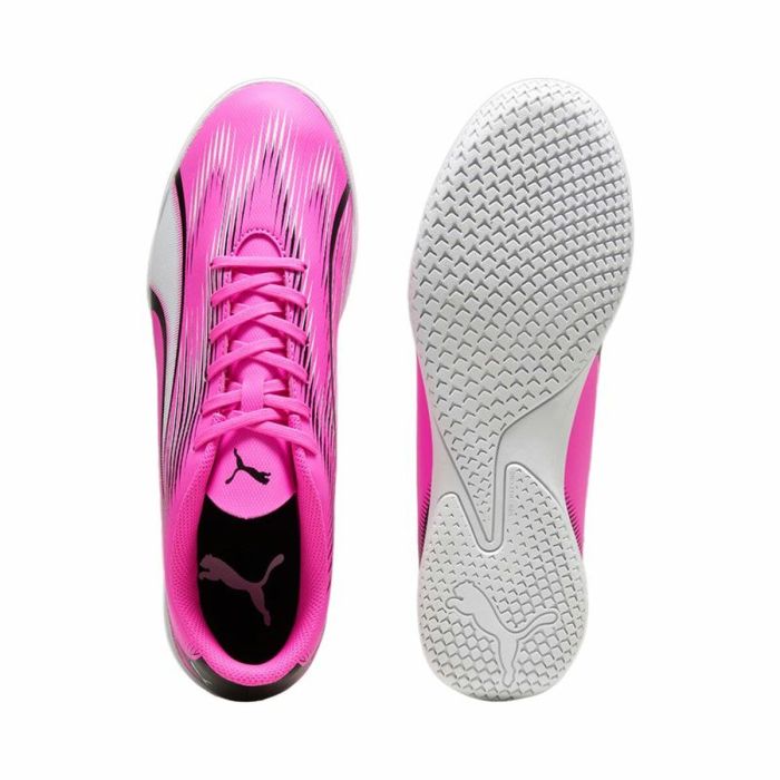 Zapatillas de Fútbol Sala para Adultos Puma Ultra Play Blanco Rosa oscuro Unisex 2