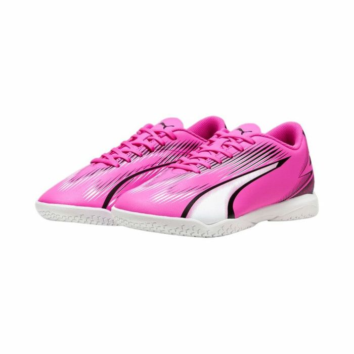 Zapatillas de Fútbol Sala para Adultos Puma Ultra Play Blanco Rosa oscuro Unisex 1