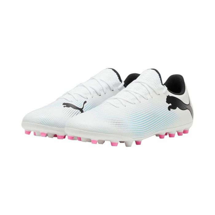 Botas de Fútbol Multitaco para Adultos Puma Future 7 Play MG Blanco 1