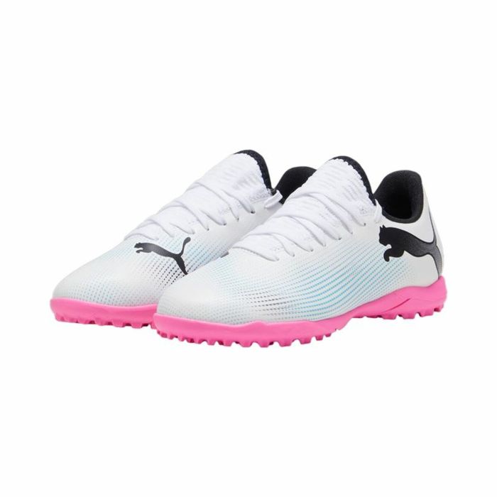 Zapatillas de Fútbol Sala para Niños Puma Future 7 Play Blanco Infantil Unisex 1