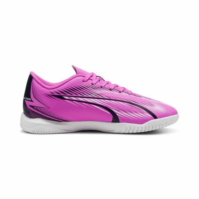 Zapatillas de Fútbol Sala para Niños Puma Ultra Play Blanco Rosa oscuro Infantil Unisex 5