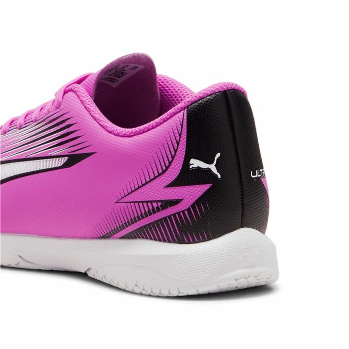 Zapatillas de Fútbol Sala para Niños Puma Ultra Play Blanco Rosa oscuro Infantil Unisex 1