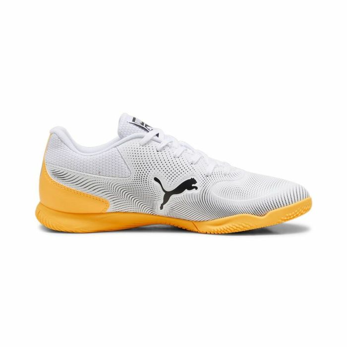 Zapatillas de Fútbol Sala para Adultos Puma Truco II Blanco Negro Naranja Unisex 5 Zapatillas de Fútbol Sala para Adultos Puma Truco II Blanco Negro Naranja Unisex 5