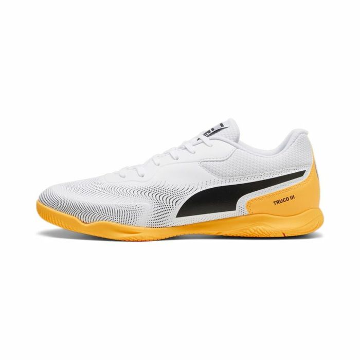 Zapatillas de Fútbol Sala para Adultos Puma Truco II Blanco Negro Naranja Unisex 0 Zapatillas de Fútbol Sala para Adultos Puma Truco II Blanco Negro Naranja Unisex 0