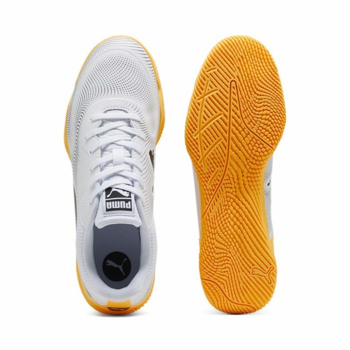 Zapatillas de Fútbol Sala para Adultos Puma Truco II Blanco Negro Naranja Unisex 4 Zapatillas de Fútbol Sala para Adultos Puma Truco II Blanco Negro Naranja Unisex 4