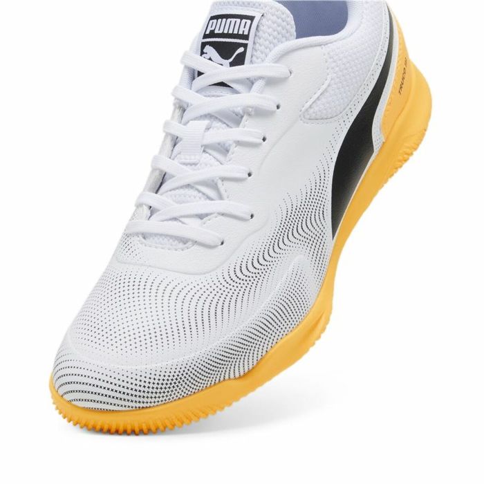 Zapatillas de Fútbol Sala para Adultos Puma Truco II Blanco Negro Naranja Unisex 1 Zapatillas de Fútbol Sala para Adultos Puma Truco II Blanco Negro Naranja Unisex 1