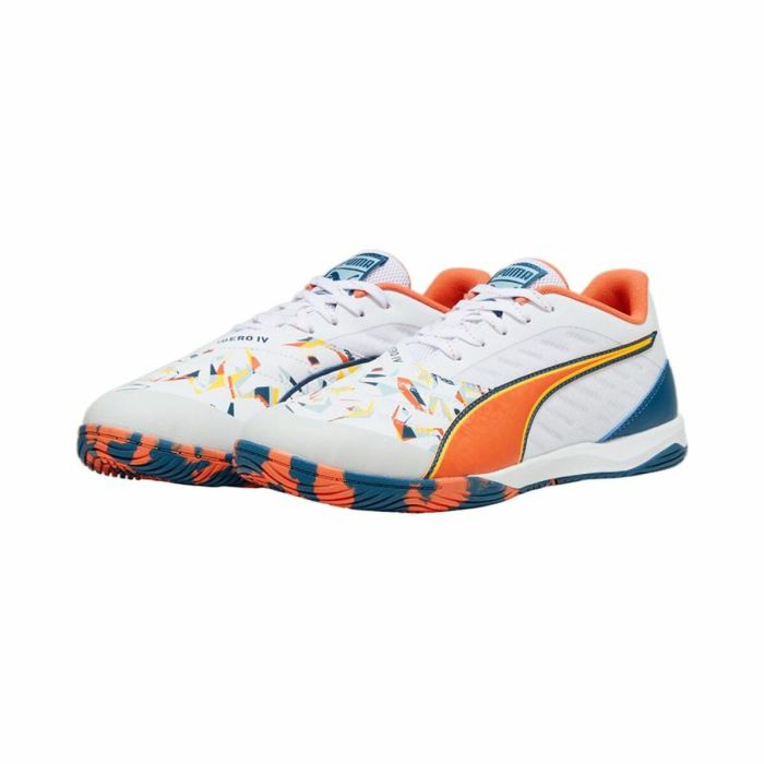 Zapatillas de Fútbol Sala para Adultos Puma IBERO V CREATIVITY Blanco Infantil Unisex 1