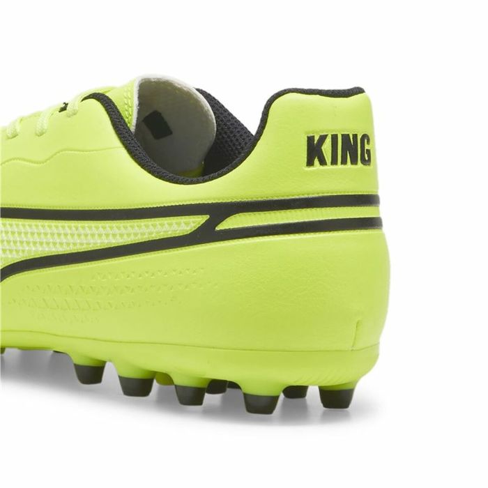 Botas de Fútbol Multitaco para Adultos Puma King Match MG Amarillo Negro 2