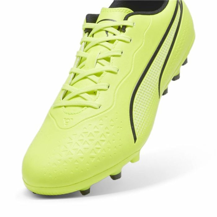 Botas de Fútbol Multitaco para Adultos Puma King Match MG Amarillo Negro 1