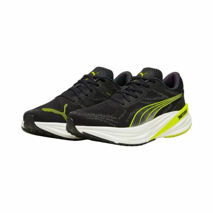 Zapatillas de Running para Adultos Puma Magnify Nitro 2 Negro Lima 1