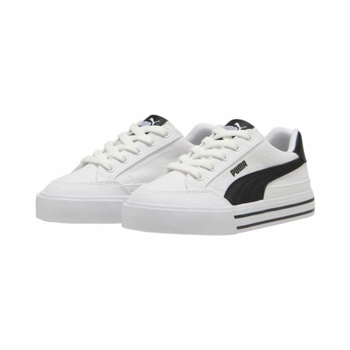 Zapatillas Casual Niño Puma Court Classic Vulc F Blanco 1