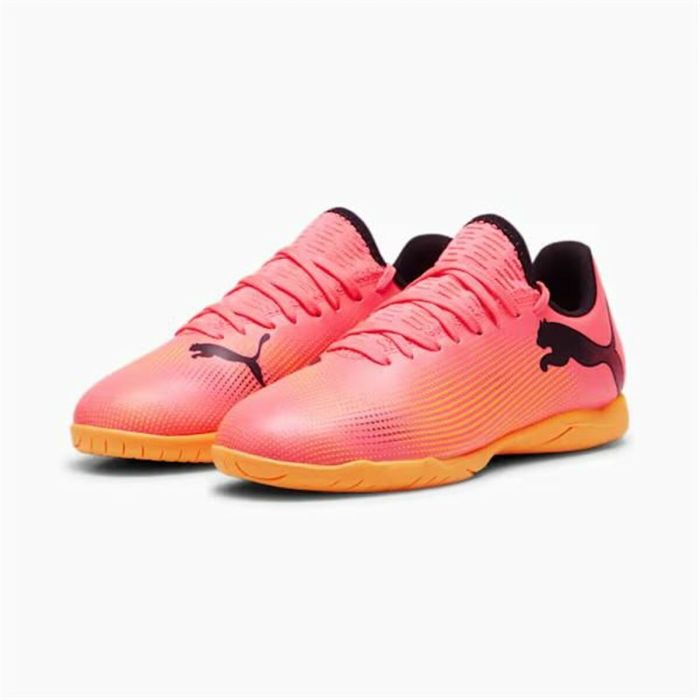 Zapatillas de Fútbol Sala para Niños Puma Future 7 Play Naranja Infantil Unisex 2