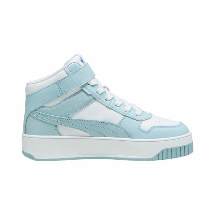 Zapatillas Casual de Mujer Puma Carina reet Mid Blanco Turquesa 3