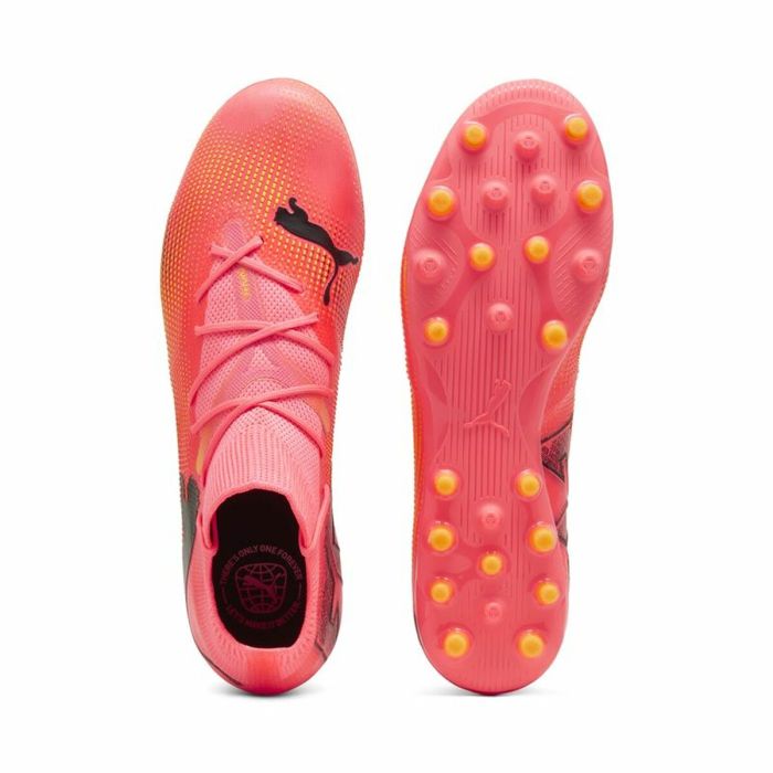 Botas de Fútbol Multitaco para Adultos Puma FUTURE 7 MATCH MG Sunset Glow Rojo 2