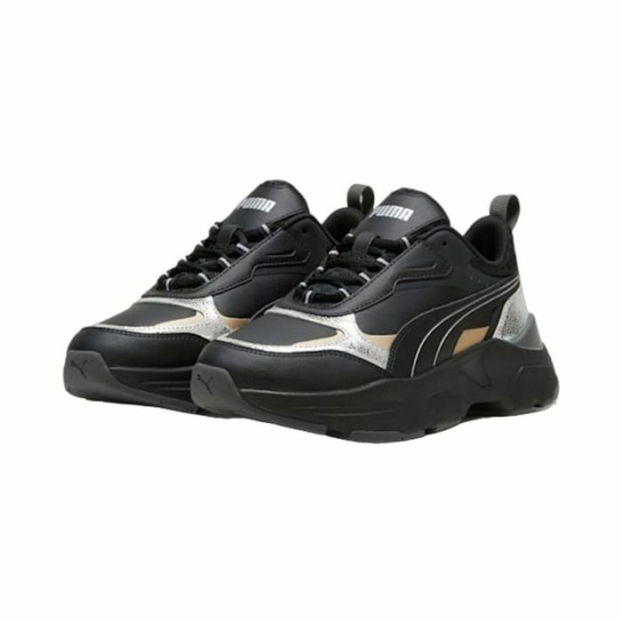 Zapatillas Casual de Mujer Puma Cassia Metallic Shine Negro 1