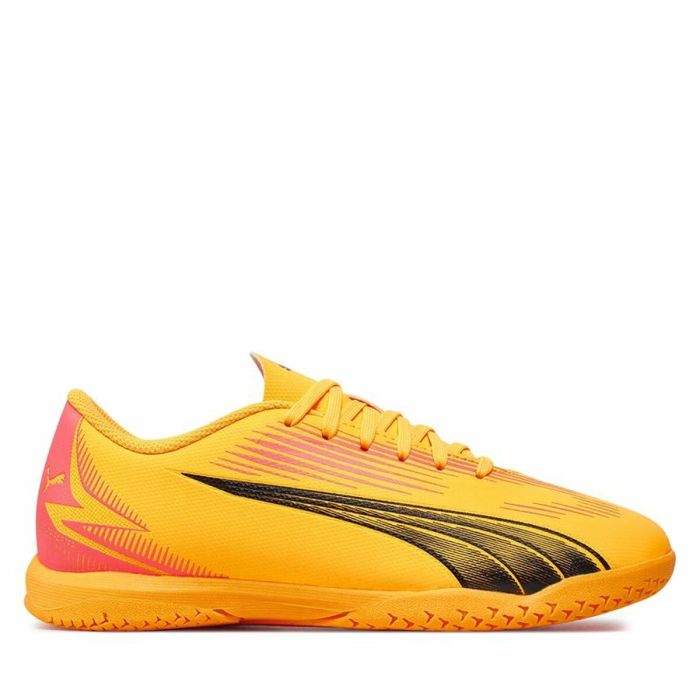 Zapatillas de Fútbol Sala para Niños Puma Ultra Play IT Naranja Infantil Unisex 3