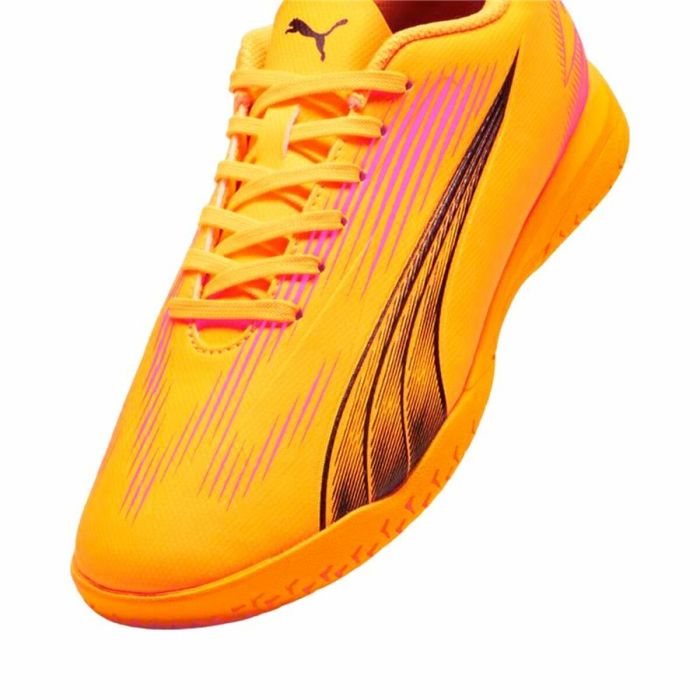 Zapatillas de Fútbol Sala para Niños Puma Ultra Play IT Naranja Infantil Unisex 1