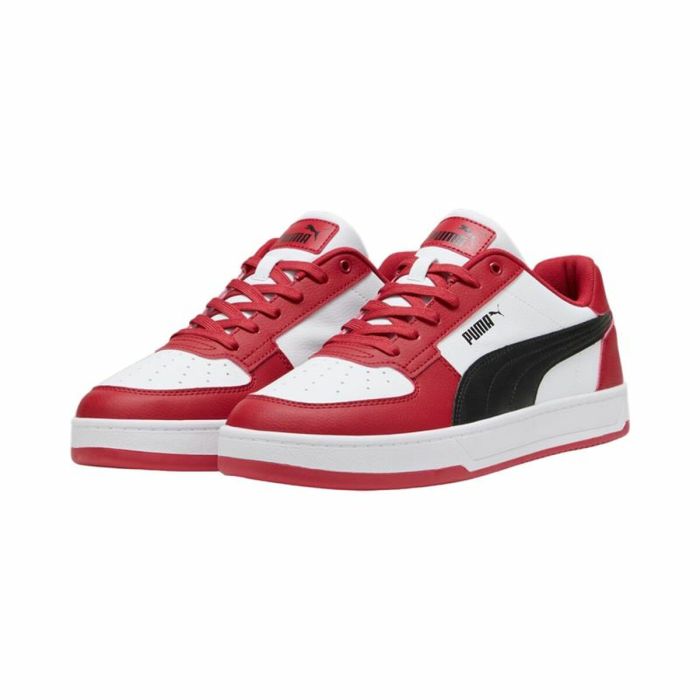 Zapatillas Casual Hombre Puma Caven 2.0 Club Blanco Rojo 1